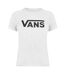 T-shirt Motif/style Logo Femme Blanc Vans-1