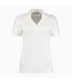 Polo à manches courtes et col en V Kustom Kit Sophia Comfortec® pour femme (Blanc) - UTBC634
