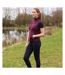 Womens/ladies Synergy Horse Riding Tights Navy Hy-1