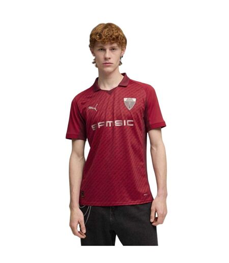 Maillot Domicile Motif/style Puma 2025/2026 Homme Rouge Noir Stade Rennais FC