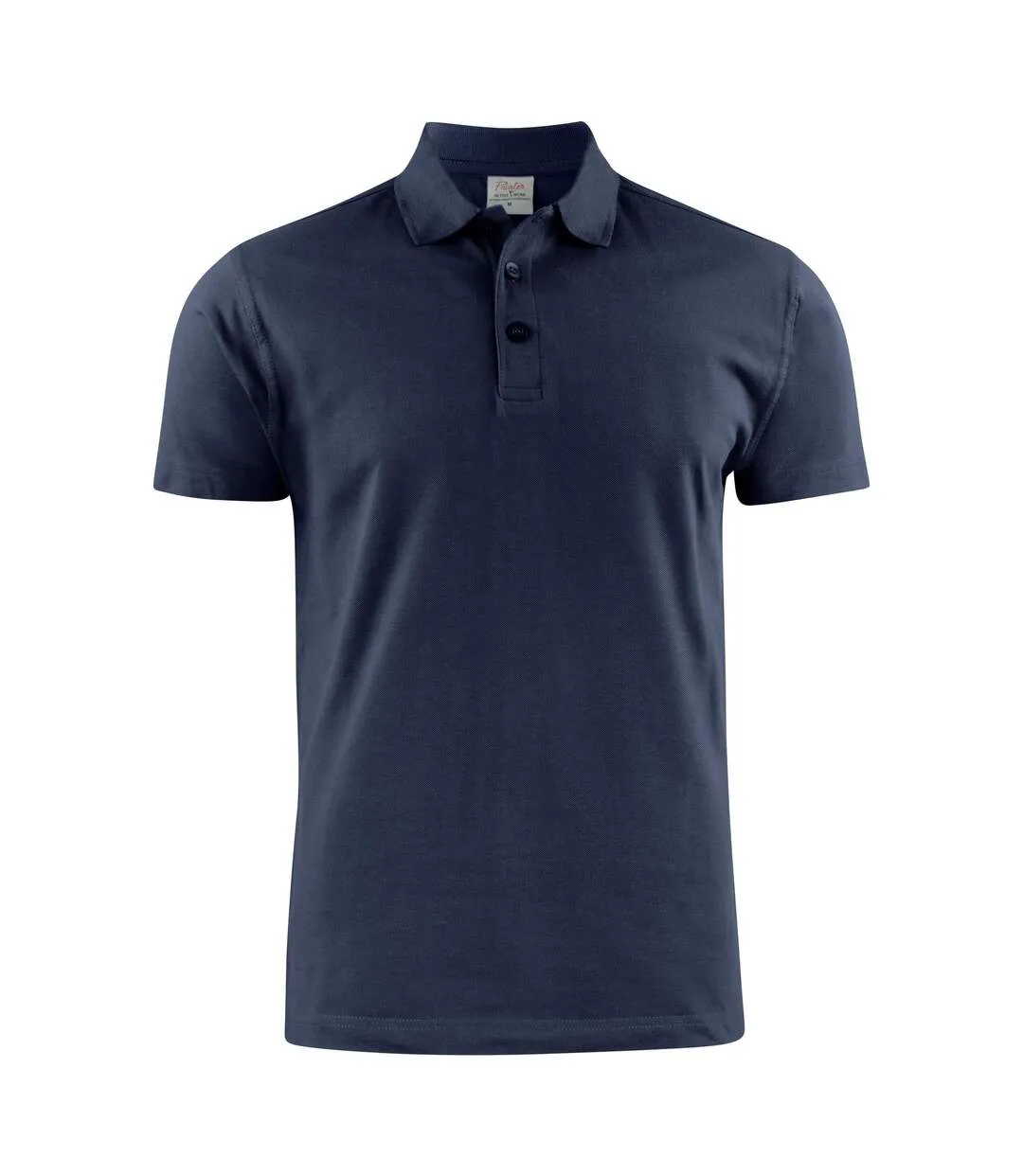Mens Surf Light Rsx Melange Polo Shirt Navy Printer-2