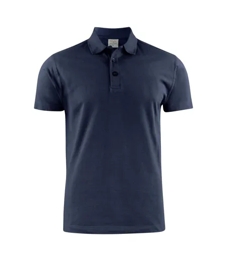 Mens Surf Light Rsx Melange Polo Shirt Navy Printer