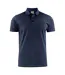Mens Surf Light Rsx Melange Polo Shirt Navy Printer-2
