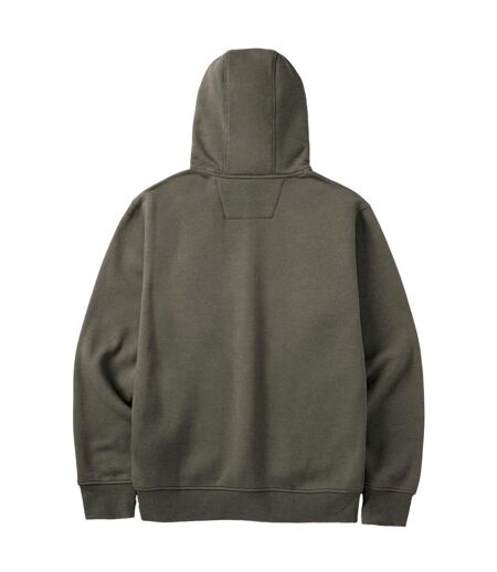 Sweat À Capuche Trademark Homme Vert Kaki Chiné Caterpillar