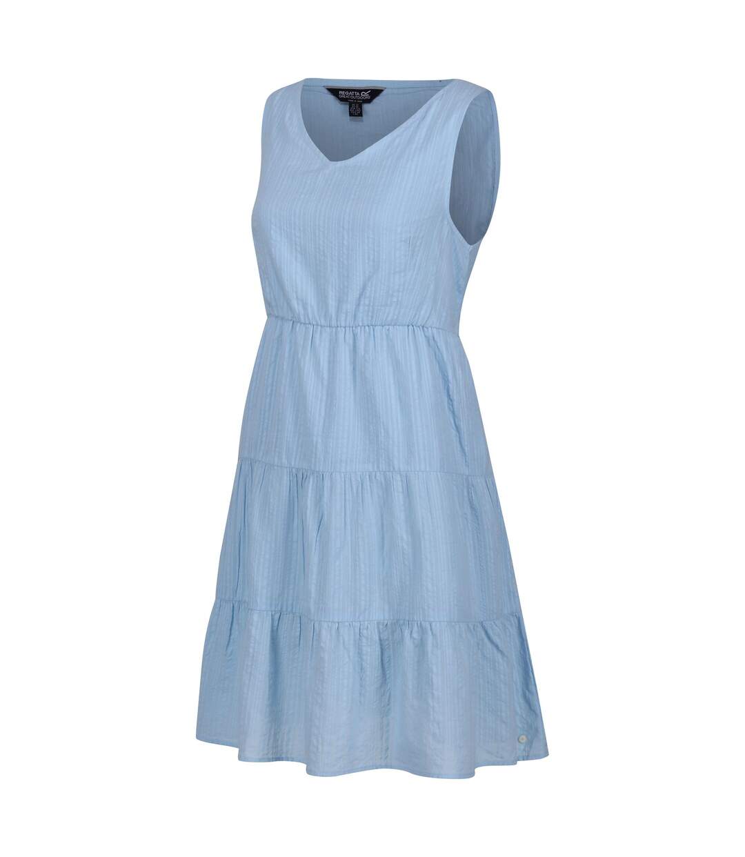 Womens/ladies zariah tiered casual dress powder blue Regatta-3