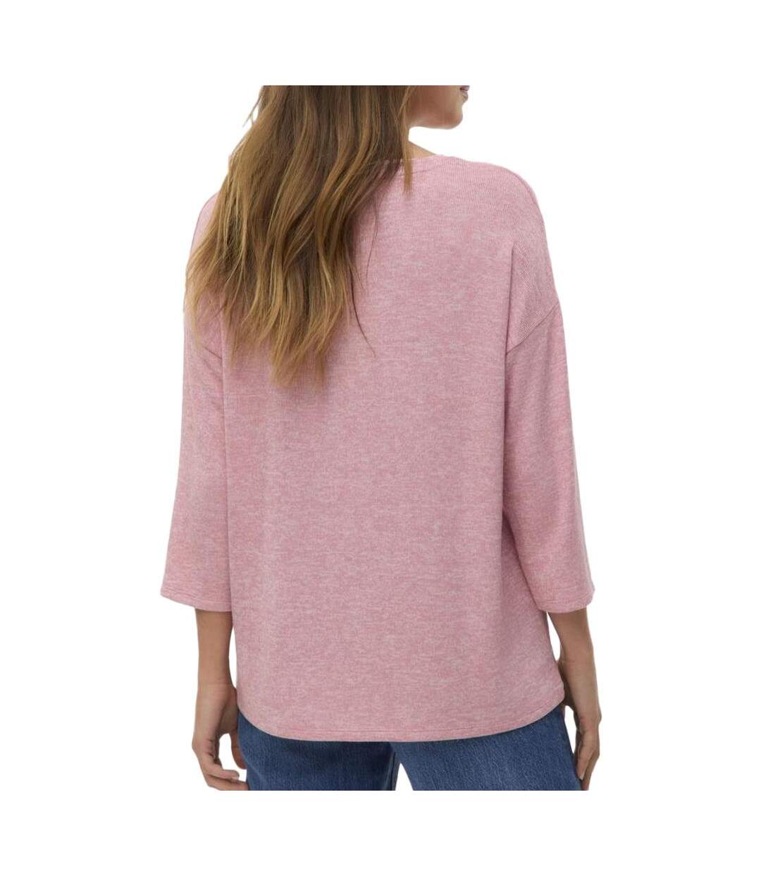 Pull rose femme vero moda briannas-2
