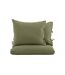 Parure de Lit 3 Pièces Jenna 240x220cm Vert-2