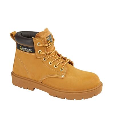Grafters Mens Leather Safety Boots (Honey) - UTDF2140