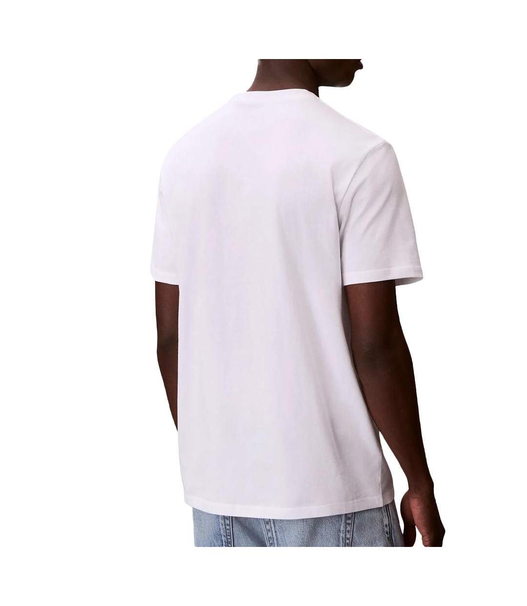 T-Shirt blanc homme calvin klein jeans 30s eu wholesale-2