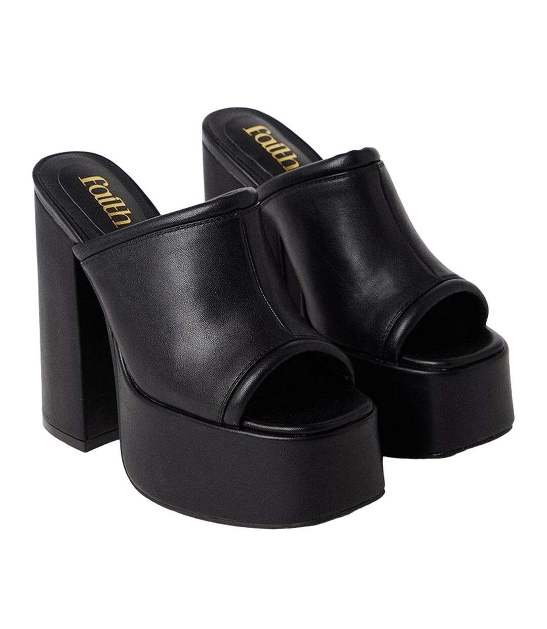 Mules warehouse femme noir Faith-1