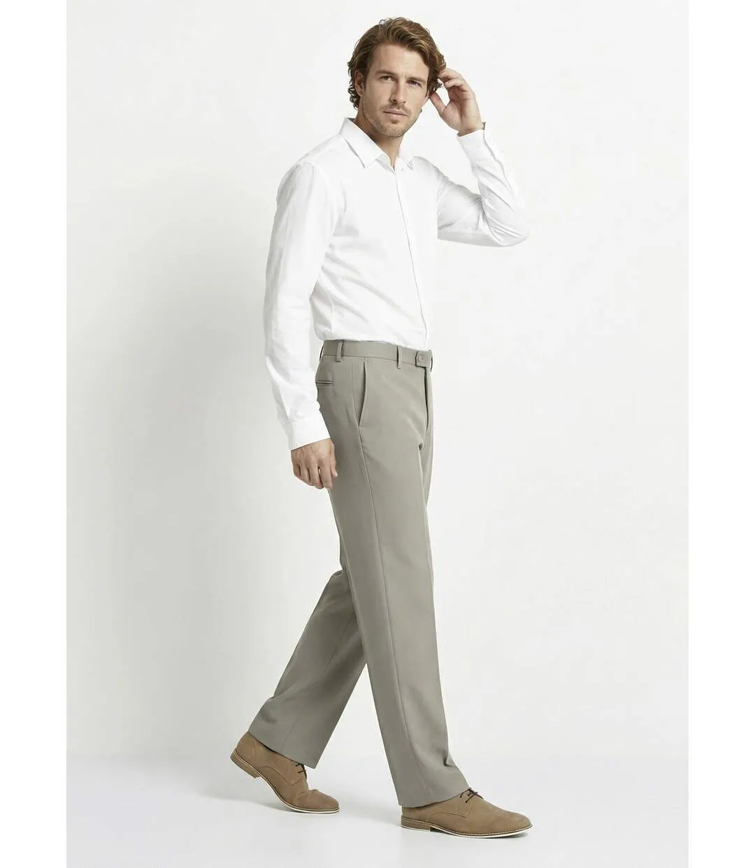 Pantalon ceinture ajustable invisible polyester-3