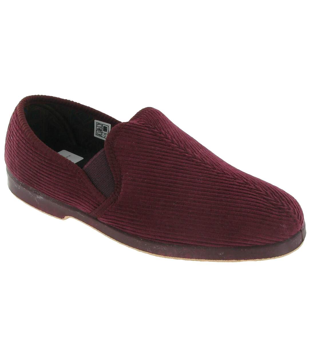 Pantoufles exeter homme rouge foncée GBS