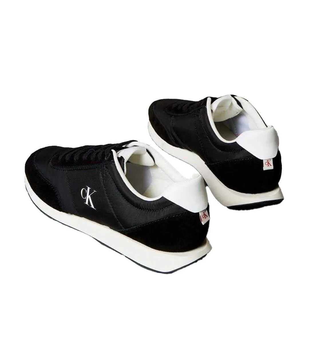 Baskets Motif/style Rétro Homme Noir Blanc Calvin Klein-2