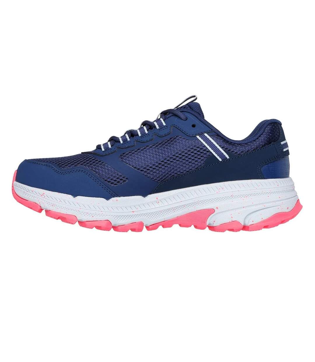 Womens/ladies Go Run Trail Altitude 2.0 Ravine Leather Trainers Navy Orange Skechers-2