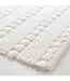 Tapis de Bain Jacquard Cleonis 50x80cm Blanc-2