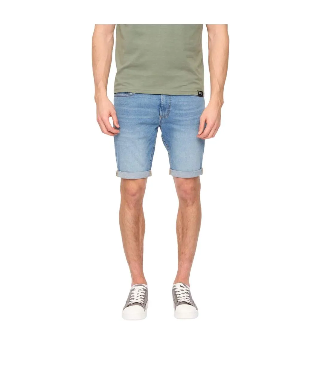 Mens Zeki Shorts Light Wash Duck And Cover-2
