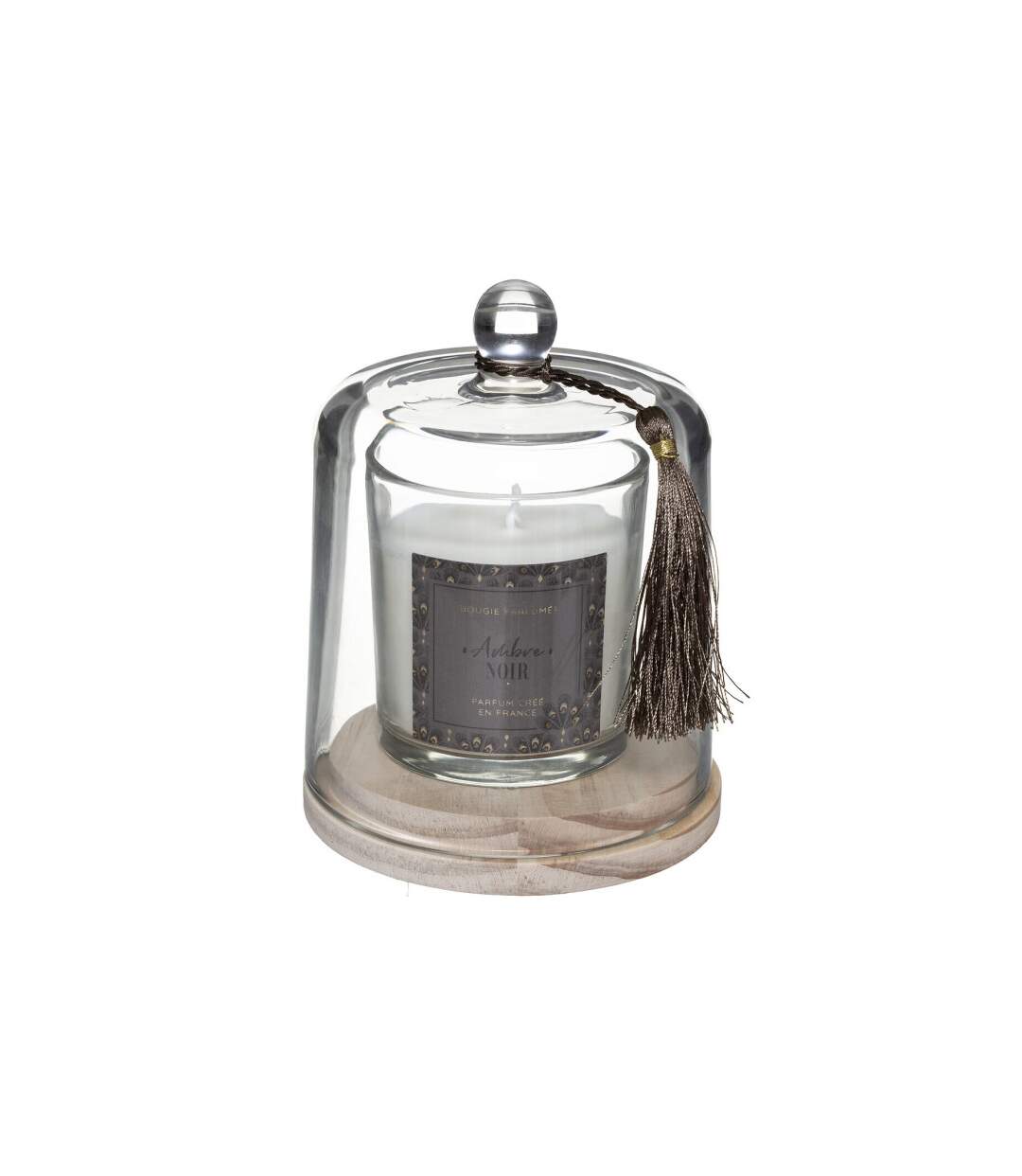 Bougie Parfumée Cloche Loli 130g Ambre Noir-1