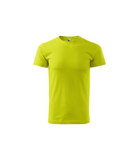 Mens Heavy New T-shirt Lime Green Malfini