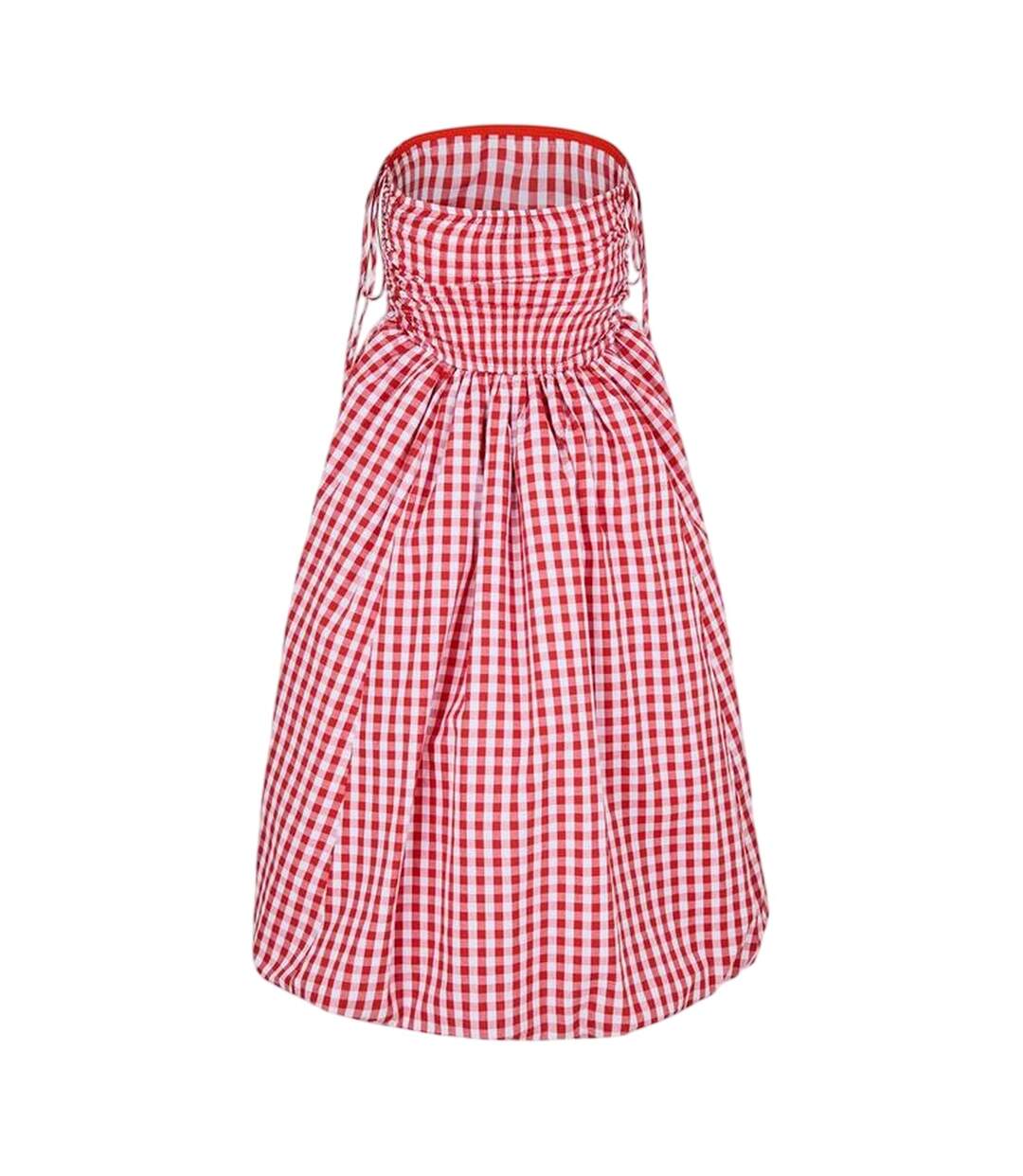 Womens/ladies Alexa Midi Dress Check AmyLynn-3