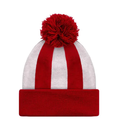 Bonnet Motif/style Rayé Sunderland Rouge Blanc Fan Originals