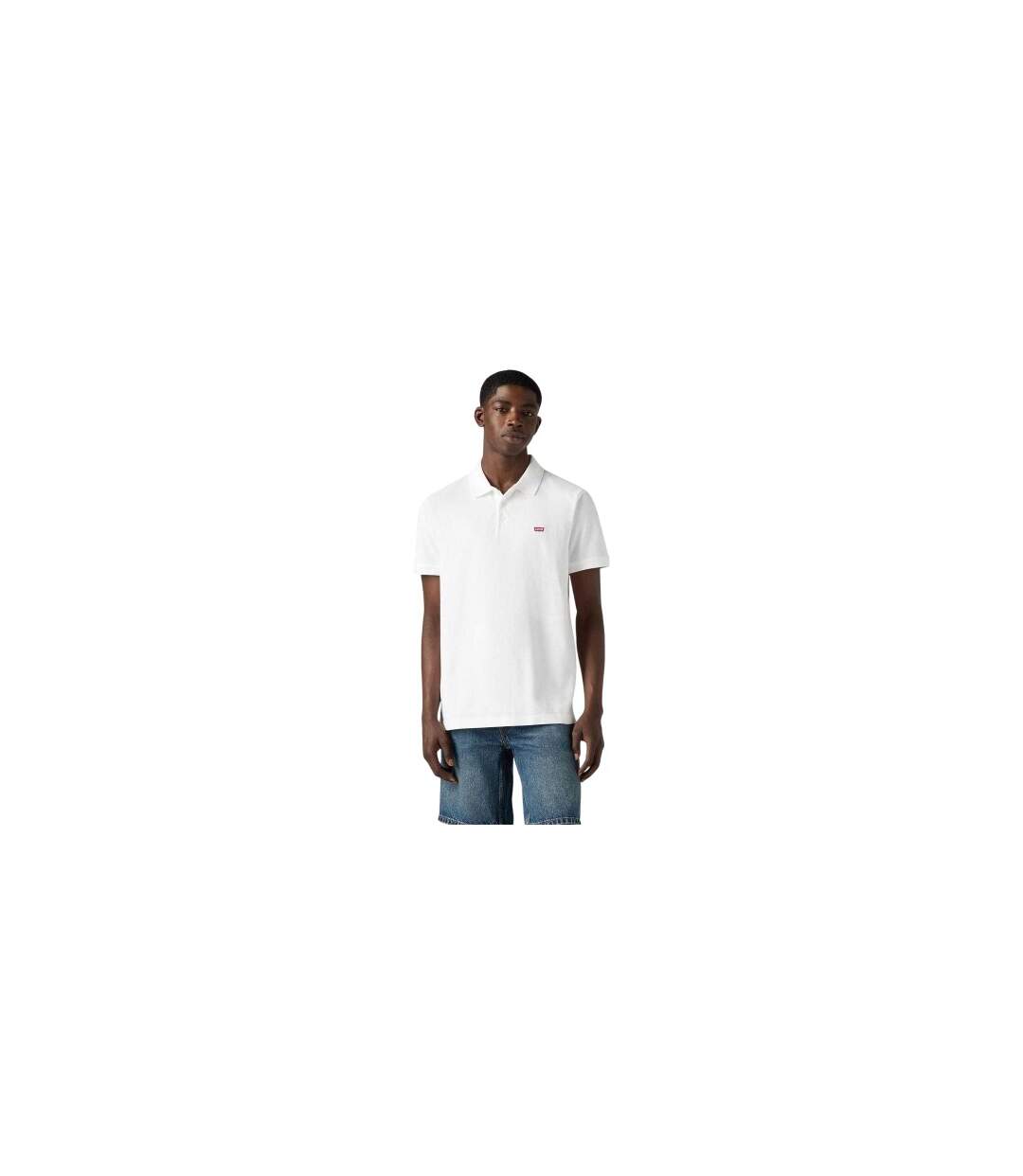 Mens Housemark Batwing Logo Polo Shirt White Levis-1
