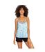 Débardeur Motif/style Imprimé Dalmatien Femme Turquoise Pâle PJ Salvage-2
