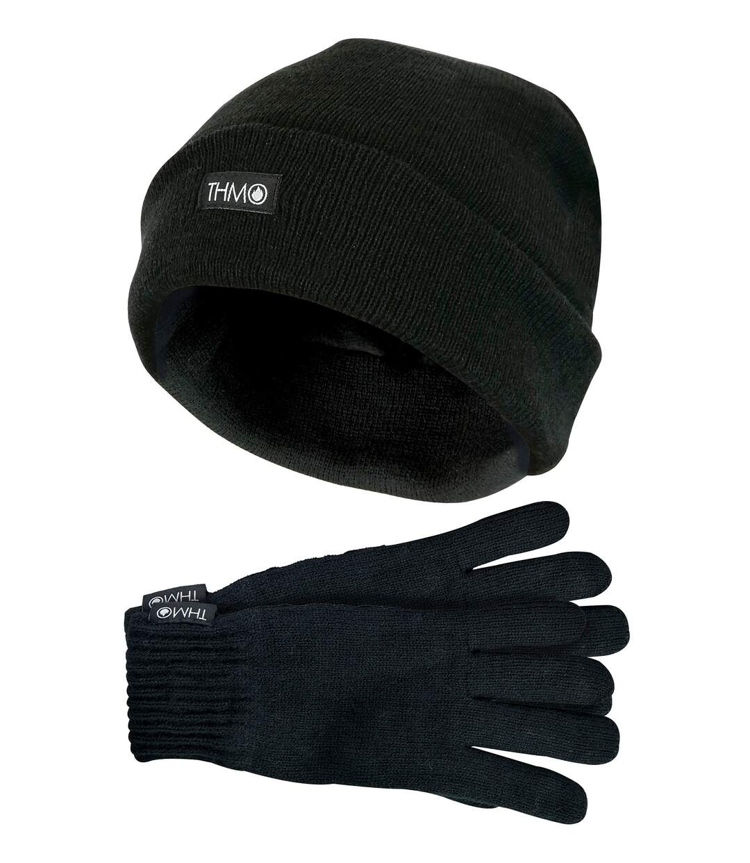 Mens Thinsulate Hat and Gloves Set | THMO | Acrylic Knitted Hat & Gloves for Winter - L/XL-1