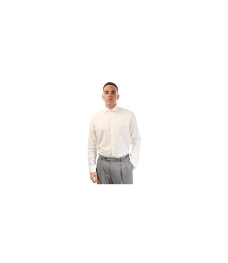 Chemise Habillée Manches Longues Joe Homme Blanc Boss