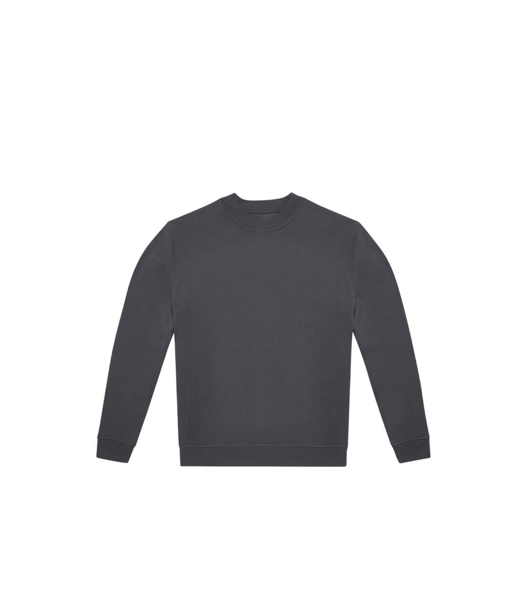 Unisex adult id.332 crew neck sweatshirt dark grey B&C-1