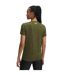 Womens/ladies Twist V Neck Loose Fit T-shirt Olive Green Under Armour-2