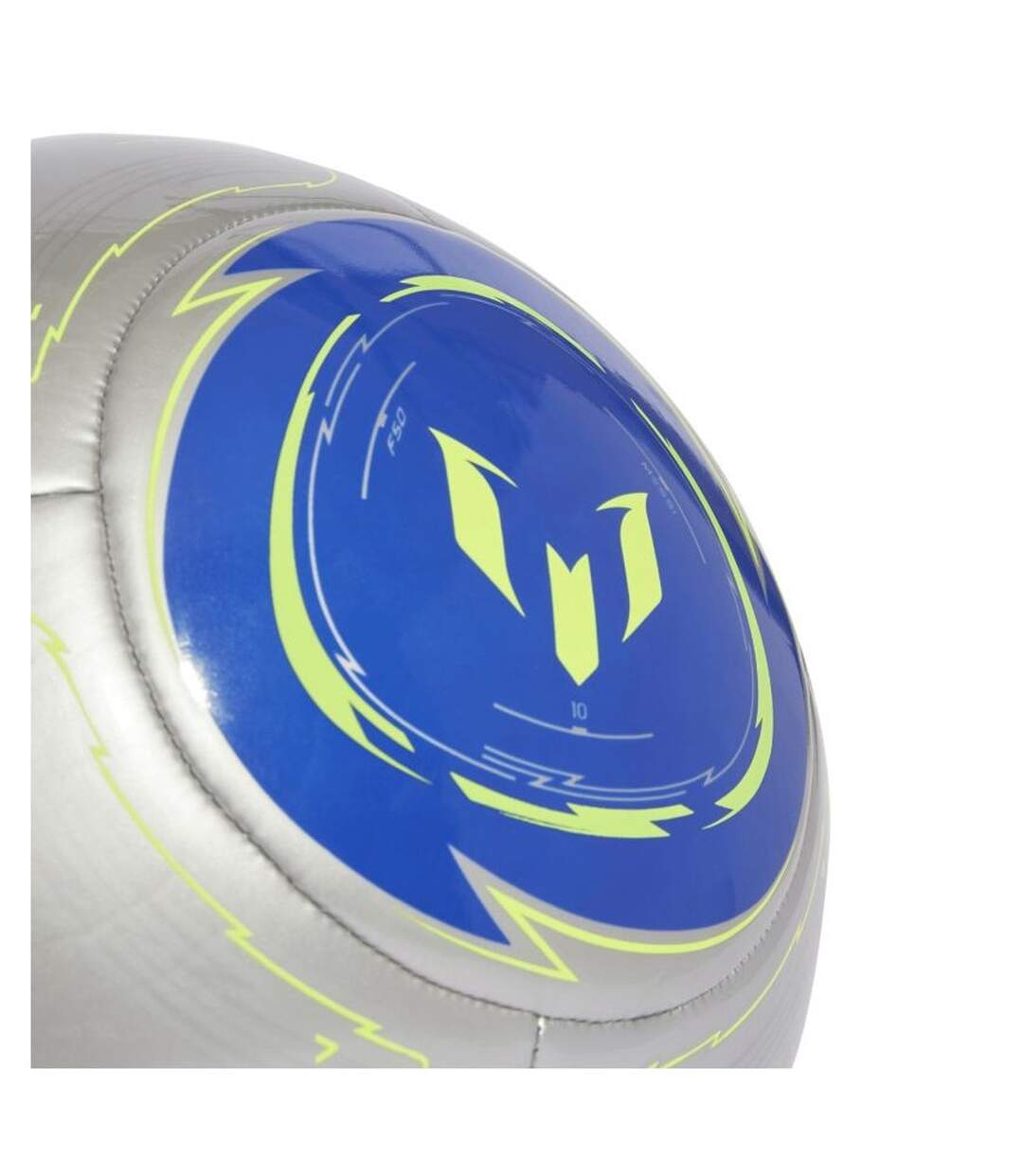 Ballon De Foot Motif/style Imprimé Messi Club Taille 5 Gris Argent Bleu Adidas-4