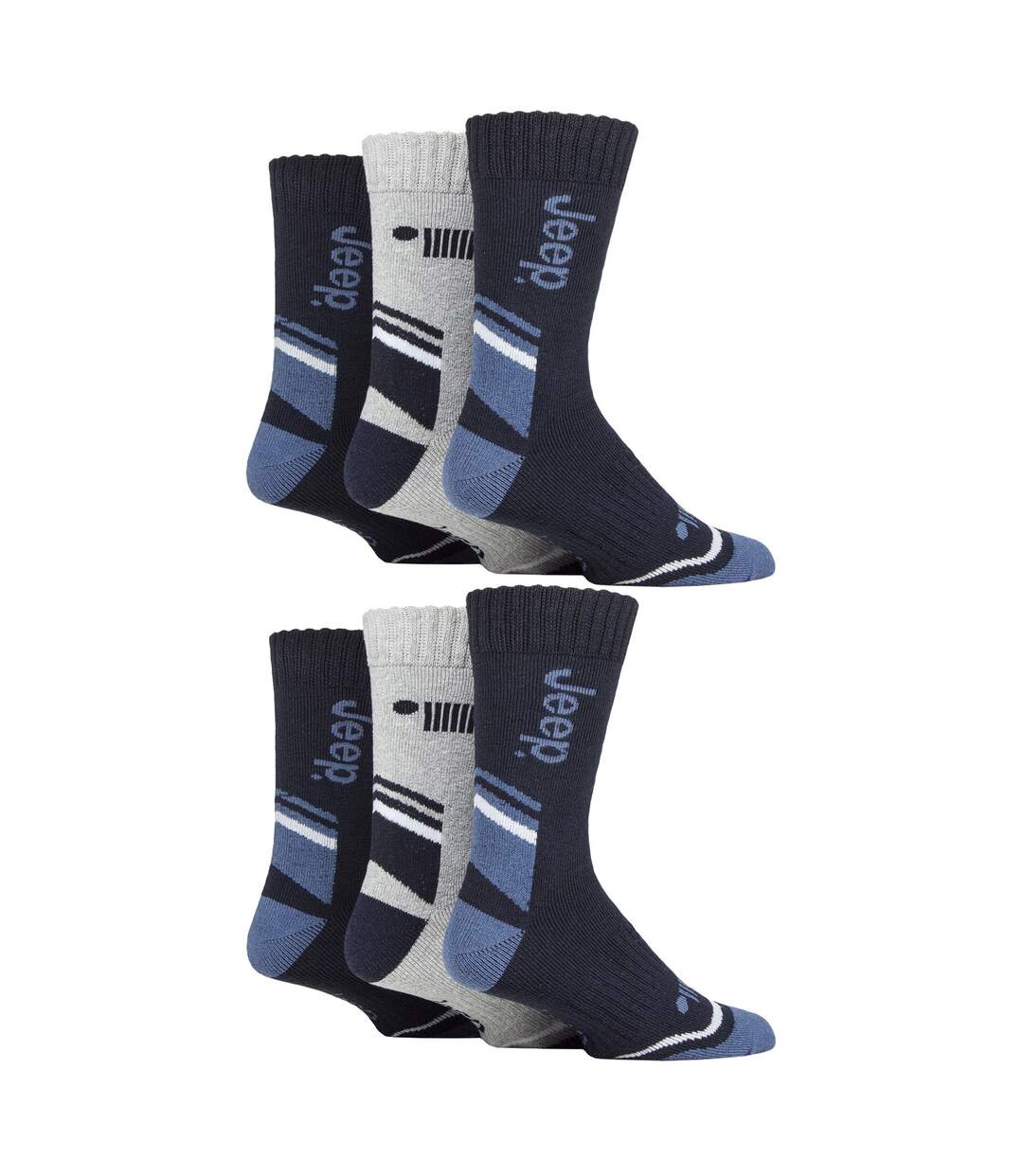 Paquet de 6 chaussettes d'extérieur pour bottes de marche pour hommes-3