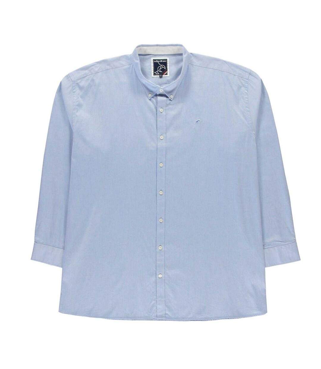 Chemise Manches Longues Motif/style Uni Homme Bleu Ciel Raging Bull-1
