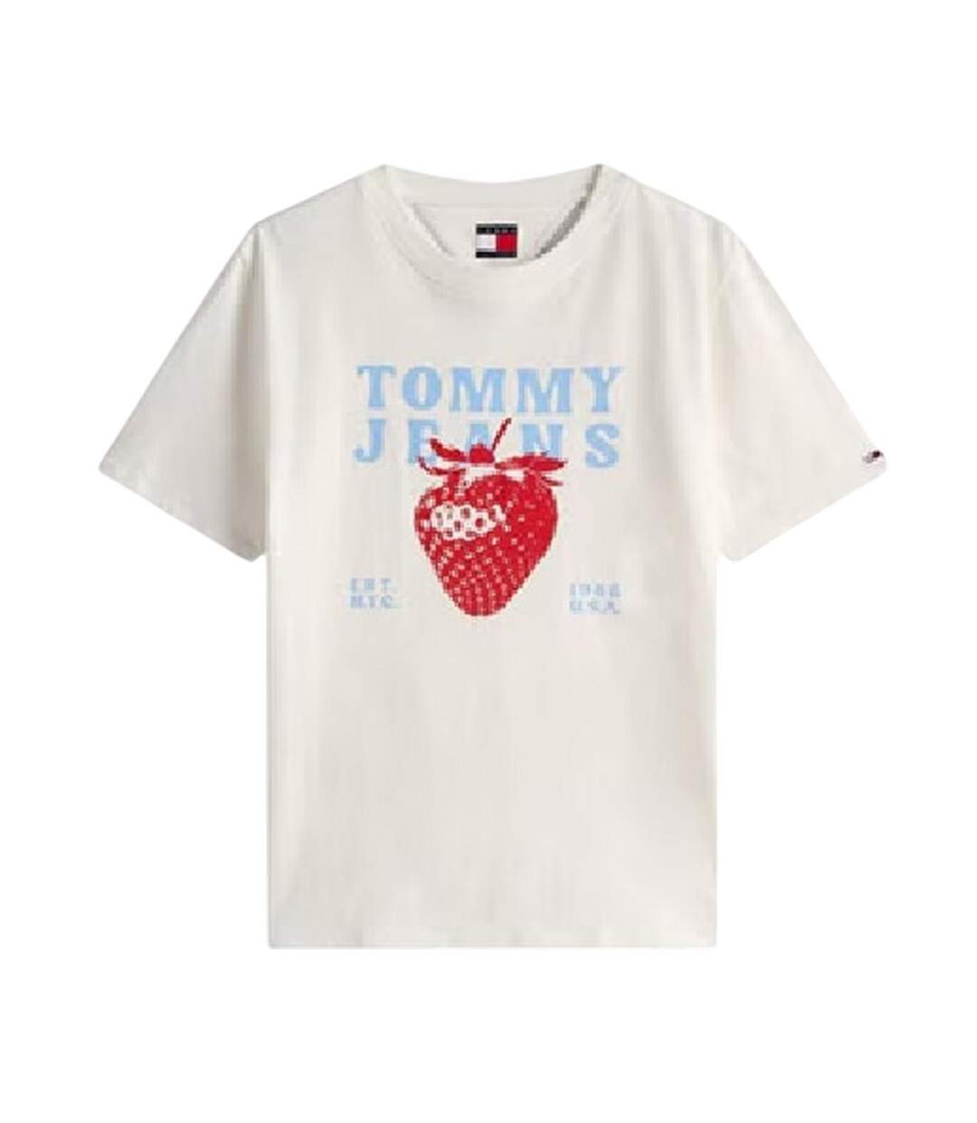 T-shirt Motif/style Fraise Femme Écru Tommy Jeans-2