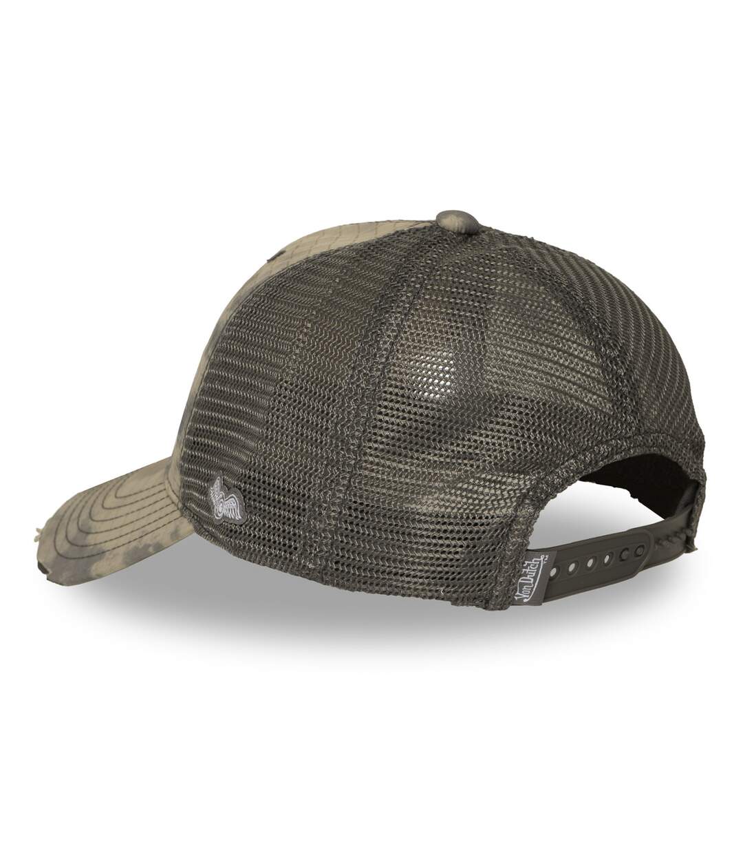 Casquette baseball filet en ripstop effet usé avec patch Mac kamo Vondutch-5
