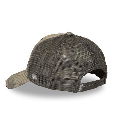 Casquette baseball filet en ripstop effet usé avec patch Mac kamo Vondutch
