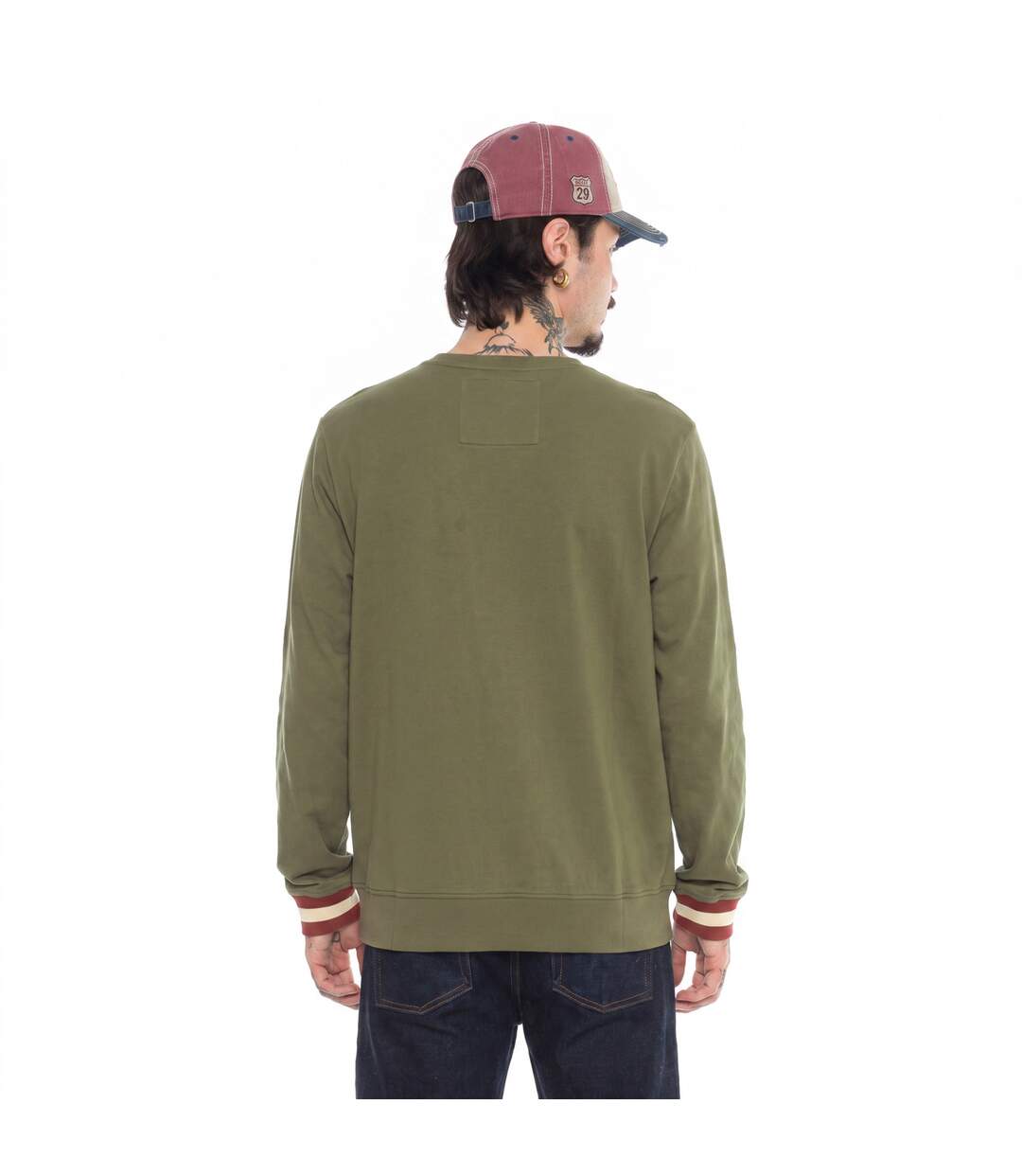 Sweat zippé en molleton avec écusson Wyatt Vondutch-4