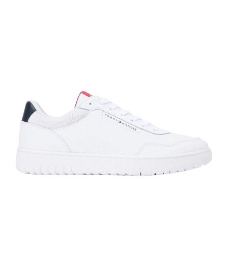 Mens Basket Core Lt Leather Trainers White Tommy Hilfiger