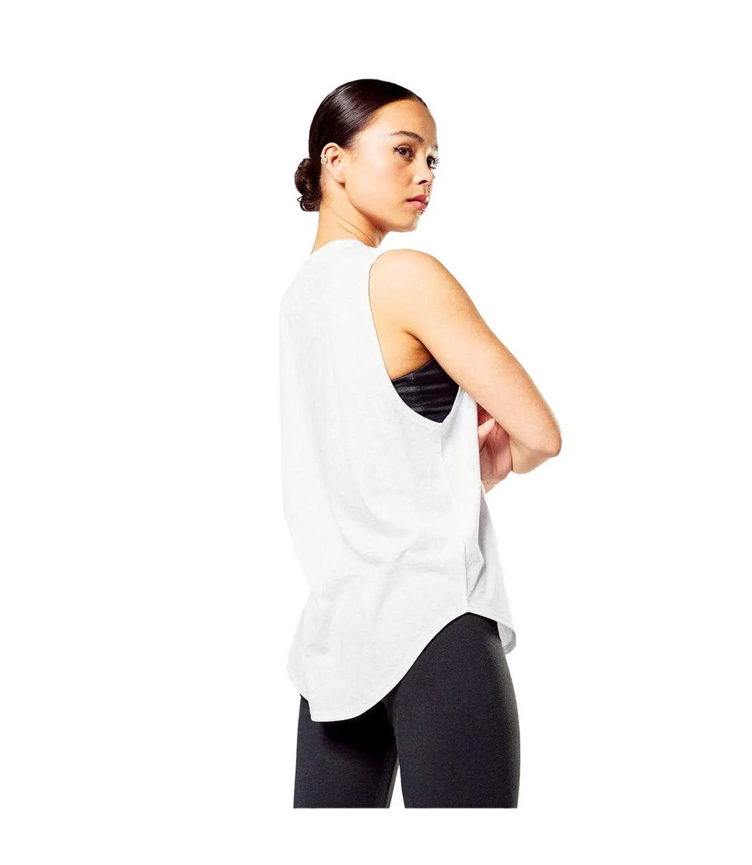Débardeur Motif/style Signature Femme Blanc Elle-3