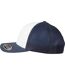 Casquette Trucker The Classic Retro Blanc Bleu Marine Yupoong-3