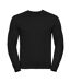 Mens set-in sweatshirt black Russell