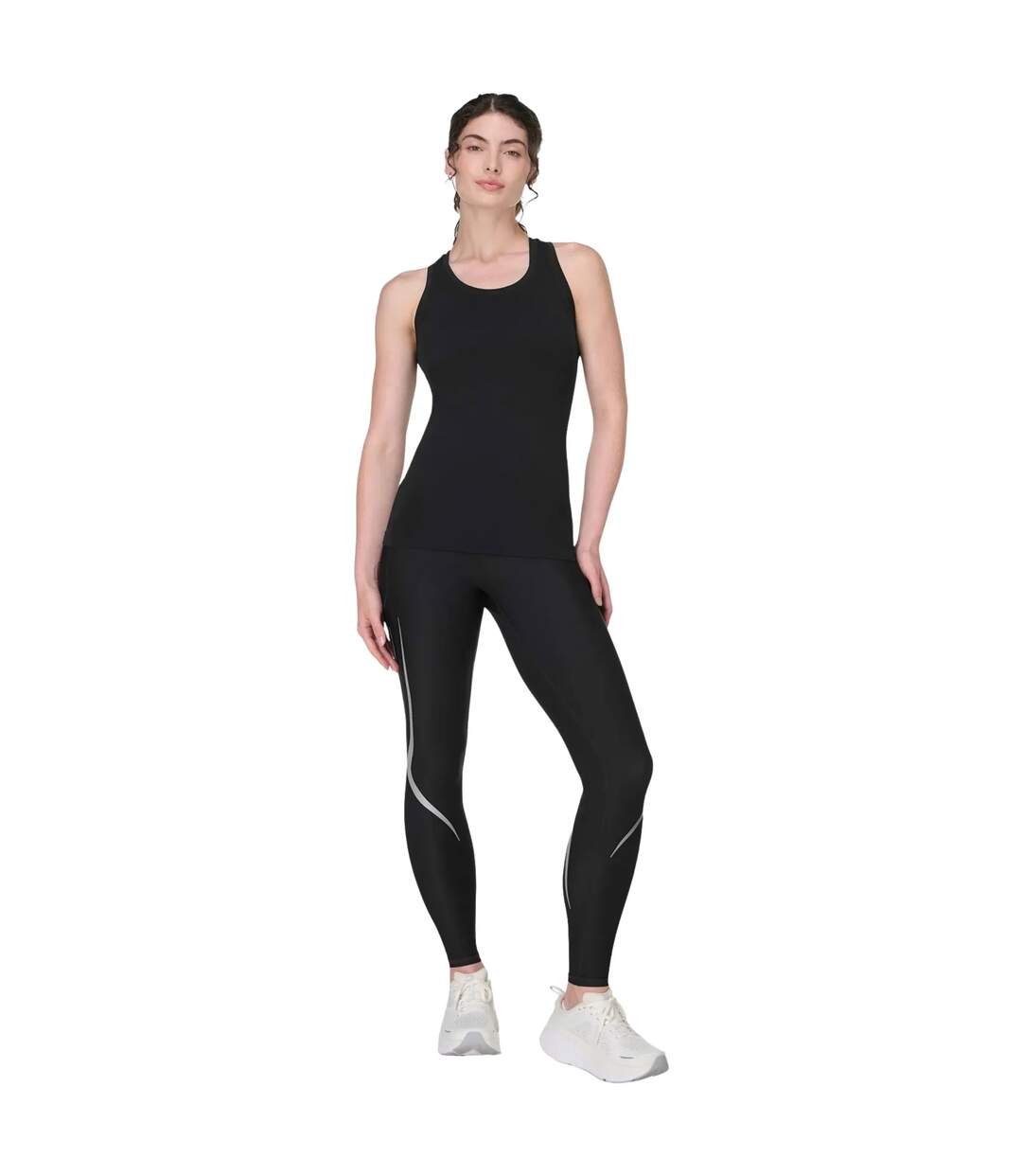 Womens/ladies Athlete Seamless Workout Tank Top Black Sweaty Betty-1