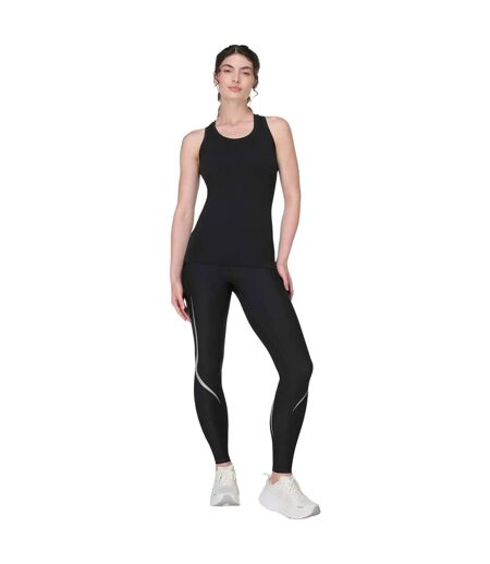 Womens/ladies Athlete Seamless Workout Tank Top Black Sweaty Betty