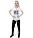 Disney - T-shirt CARS PISTON CUP - Femme (Blanc) - UTBI13571-4