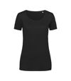 Stedman Womens/Ladies Finest Cotton Tee (Black Opal)