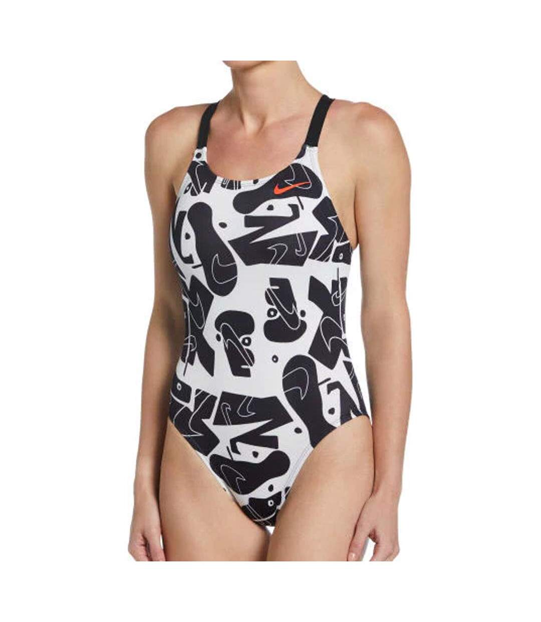 Maillot de bain noire femme nike fast back - 24-1