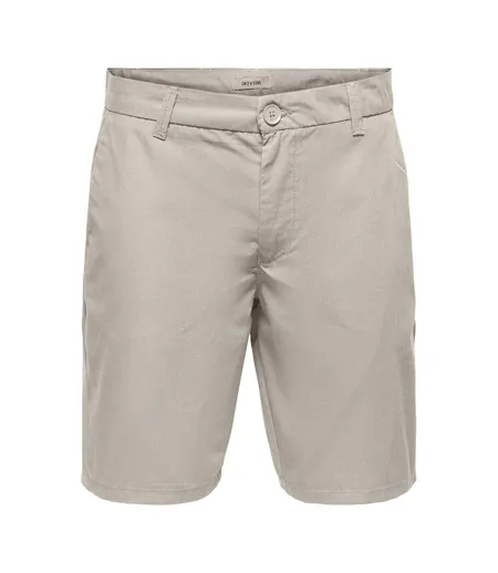 Mens Chino Shorts Silver Only And Sons