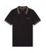 Polo noir/rouge homme teddy smith pasian - m-1