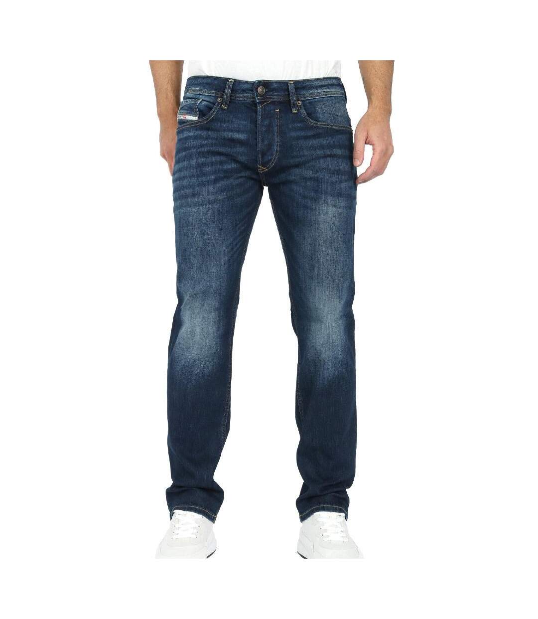 Jean droit bleu foncé homme diesel safado-1