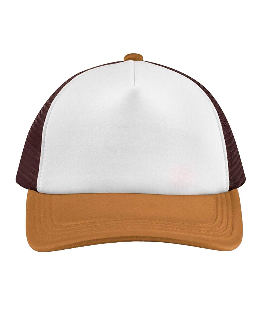Casquette Trucker Motif/style Rétro Adulte Chocolat Ambre Foncé Beechfield-3